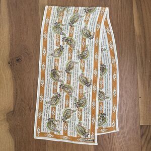 Vintage Cacharel X Glentex Paisley Floral Silk Scarf Hair Neck